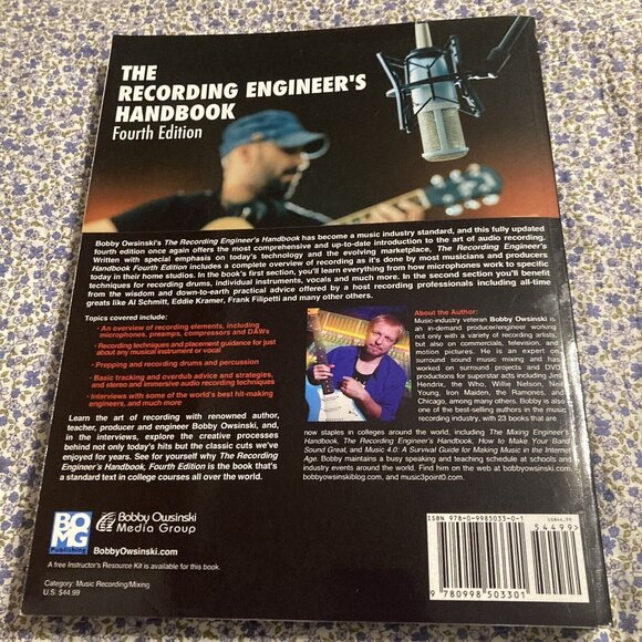 The Recording Engineer's Handbook : 4th Edition Paperback Bobby Owsinski. - Picture 5 of 5